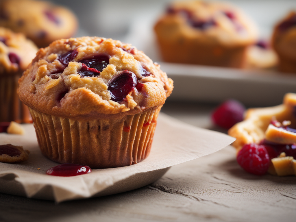 Moistest Fluffy PB&J&nbsp;Muffins