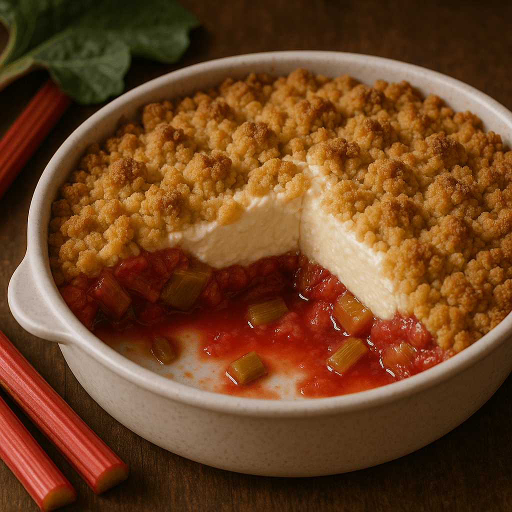 Protein Cheesecake mit&nbsp;Rhababer